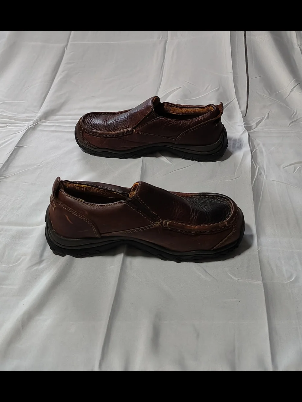 Boy's Size 3.5 Big Kids Slip-On Leather Casual Shoes